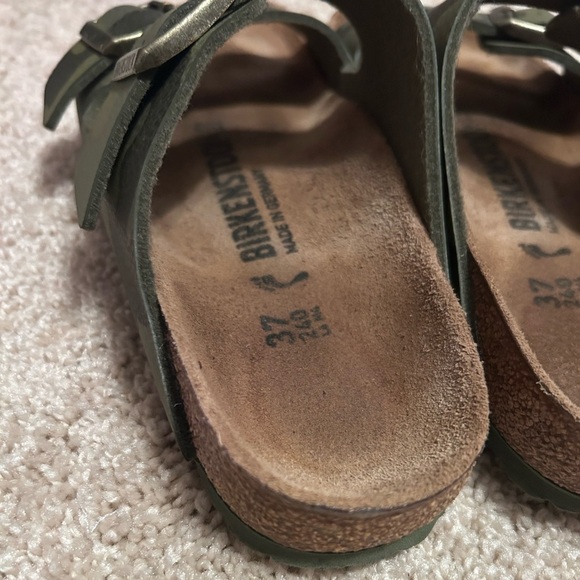 BIRKENSTOCK Women’s Arizona Birko-Flor Sandals-Desert Soil Camo Green Size 6-6.5 - Picture 6 of 13
